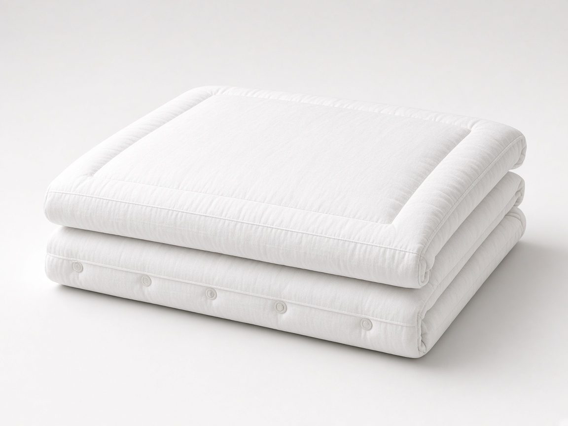 Couette blanche 4 saisons pliée
